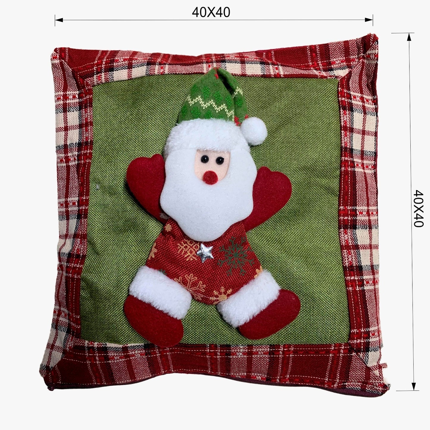 Funda Para Cojin Diseño Navideño Relieve 3d Funda Navideña