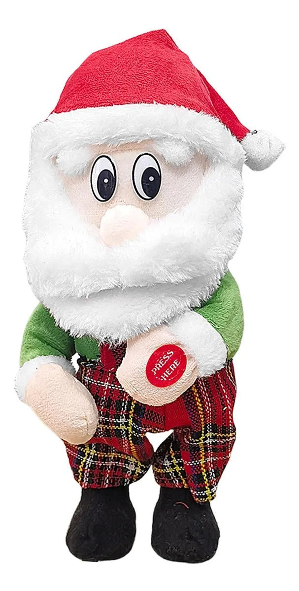 Pascuero De Peluche Musical Y Bailarín De Navidad Papá Noel