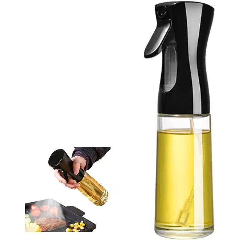 Pulverizador De Aceite De Olivar 210 Ml Blanco y Negro