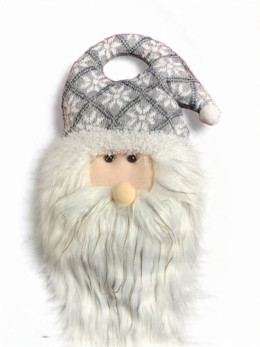 Adorno Colgante De Navideño Pascuero Y Muñeco De Nieve Gris
