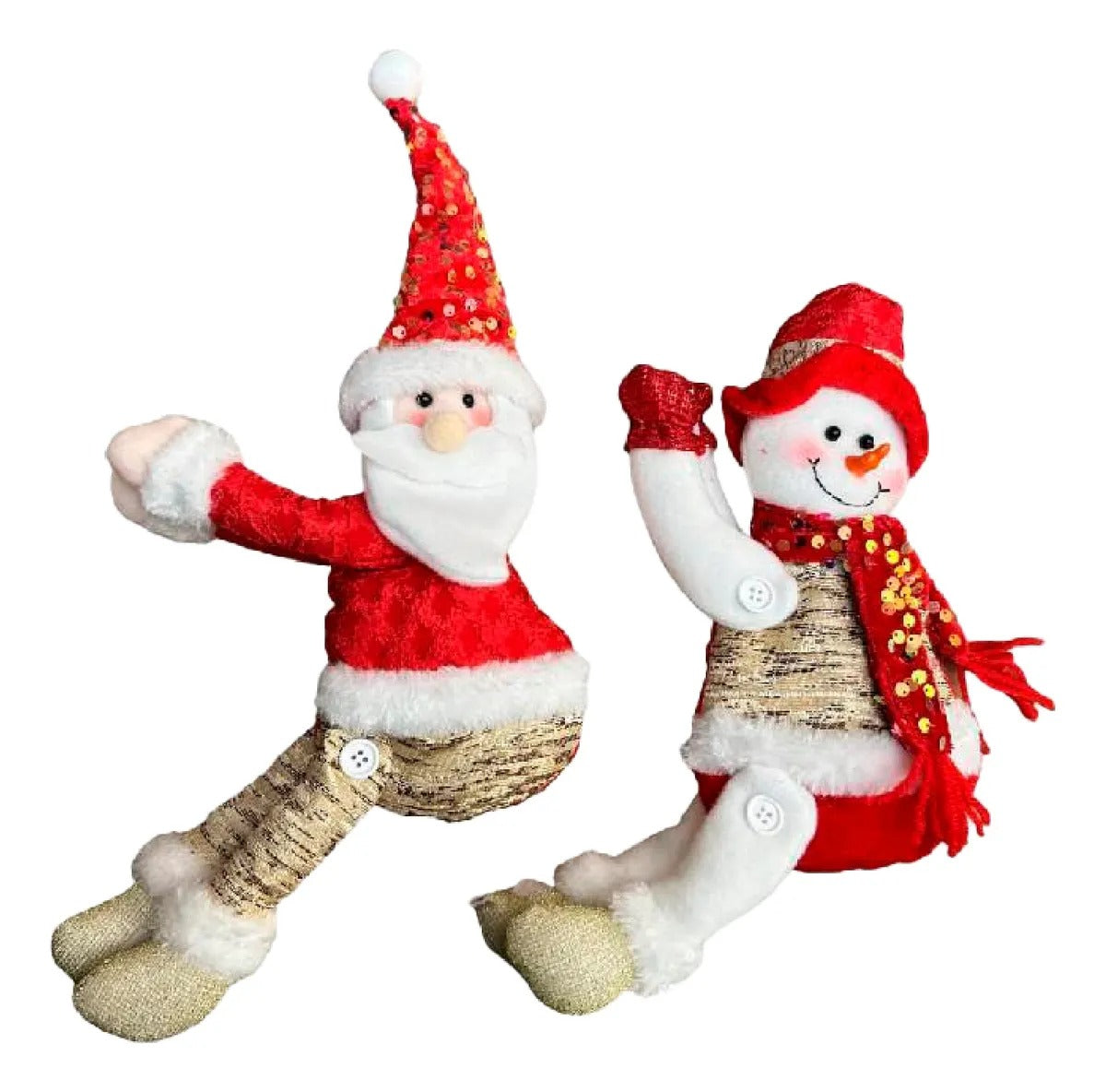 X2 Hebilla De Cortina Toma Cortina Navidad 10x45cms