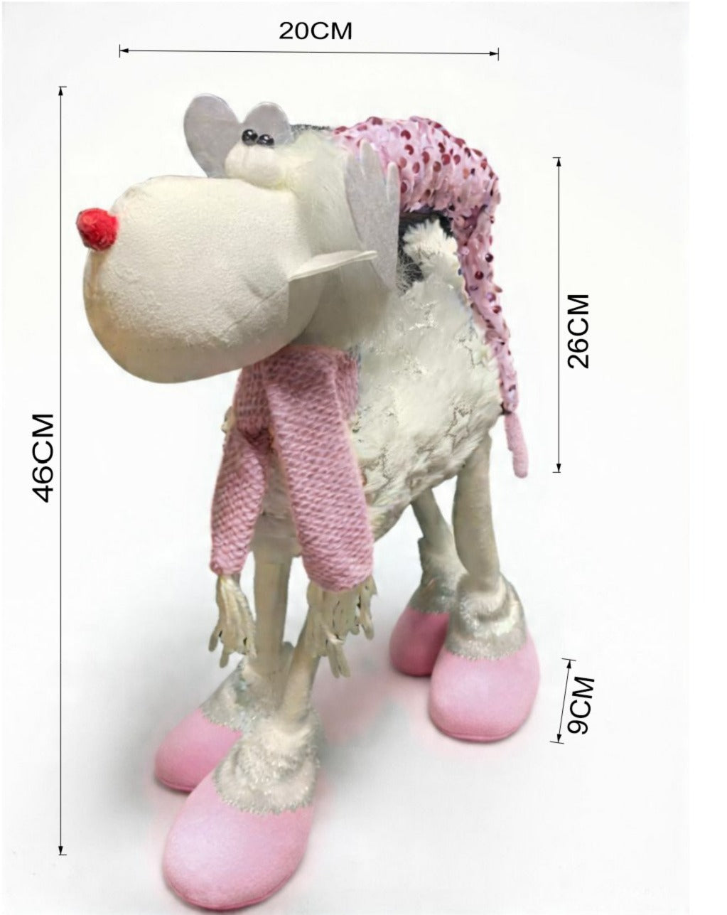Adorno Navideño Reno Patas Largas 46cm