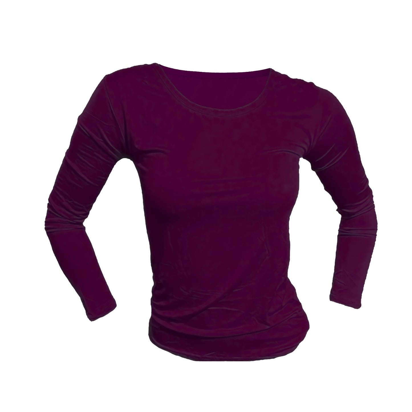 Camiseta Bambú Mujer Manga Larga Cuello Redondo 1 Unidad