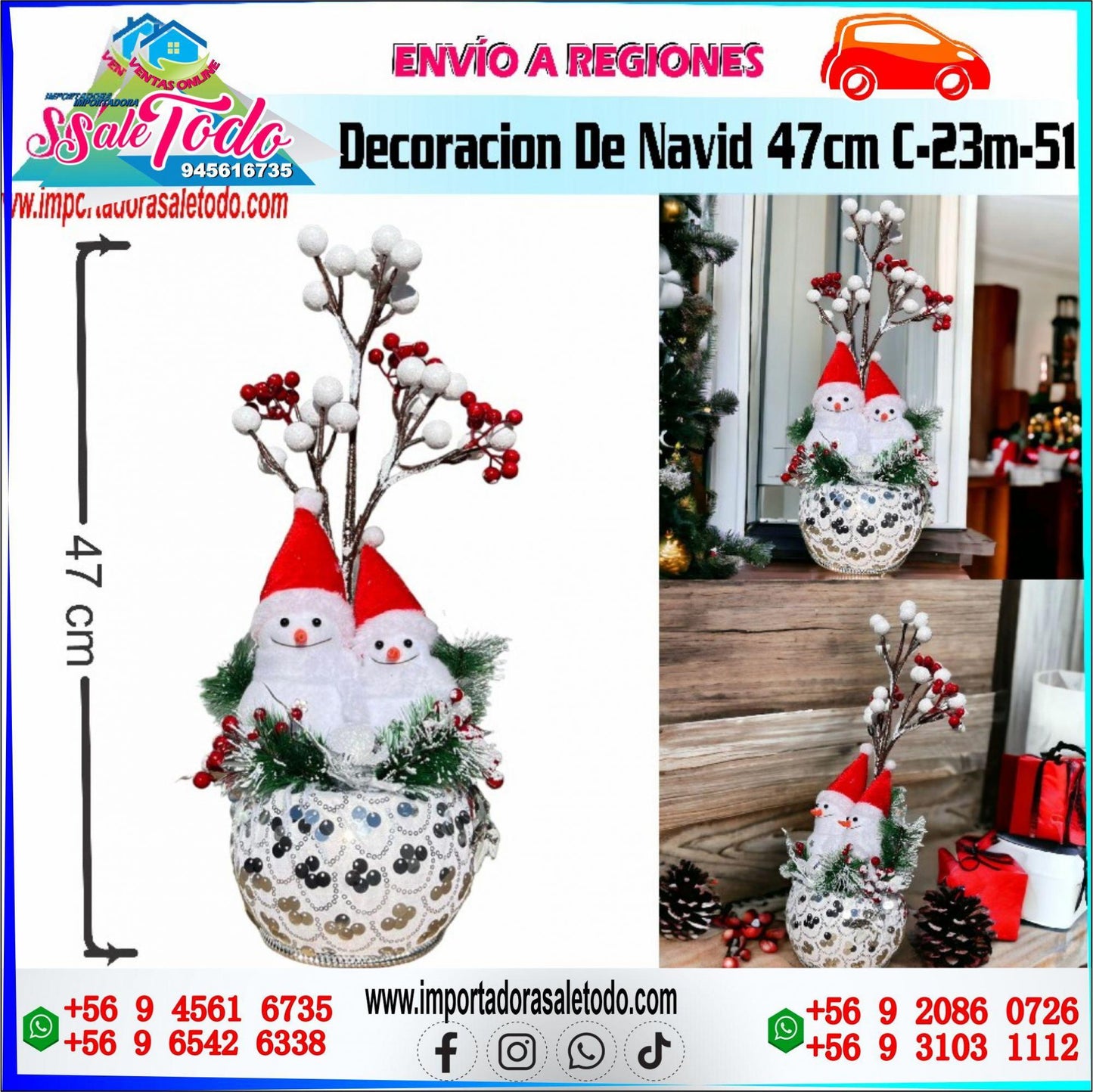 Decoración De Navid 47cm C-23m-51