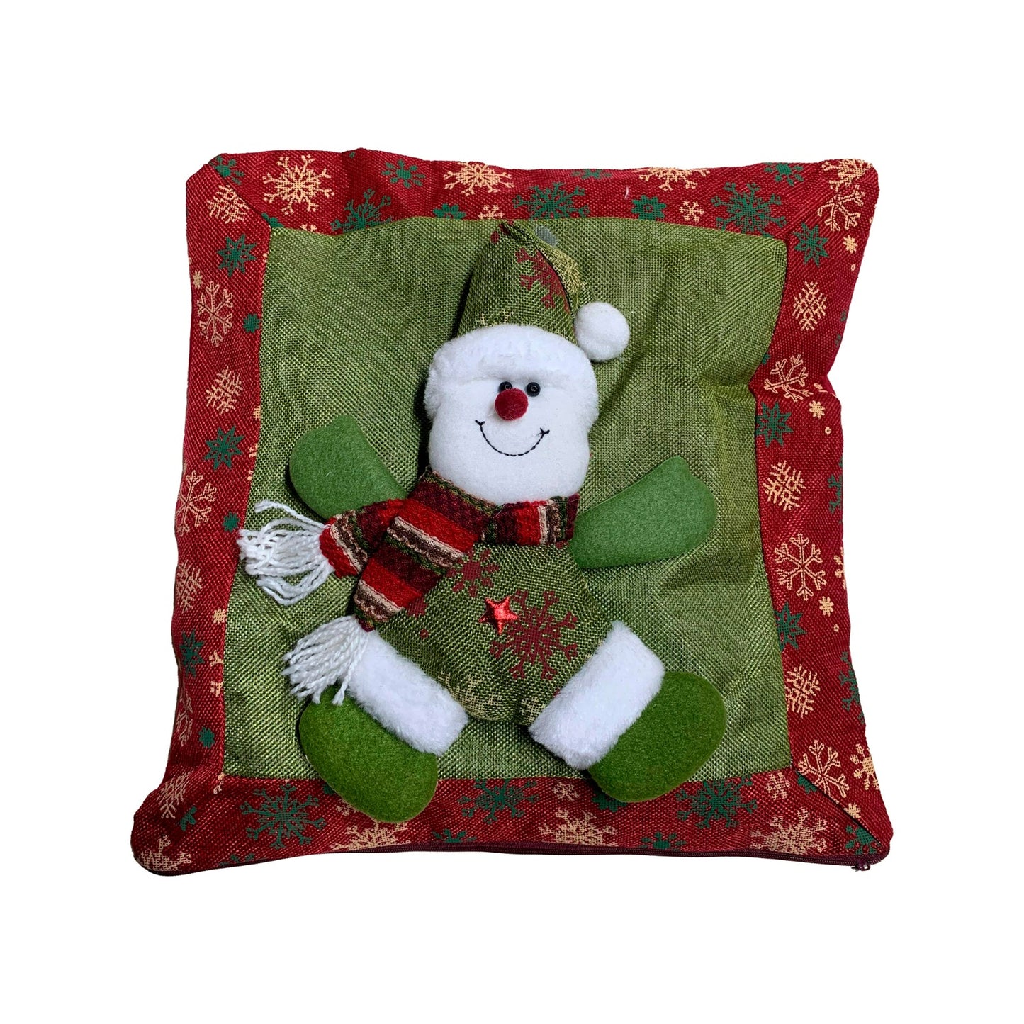 Funda Para Cojin Diseño Navideño Relieve 3d Funda Navideña