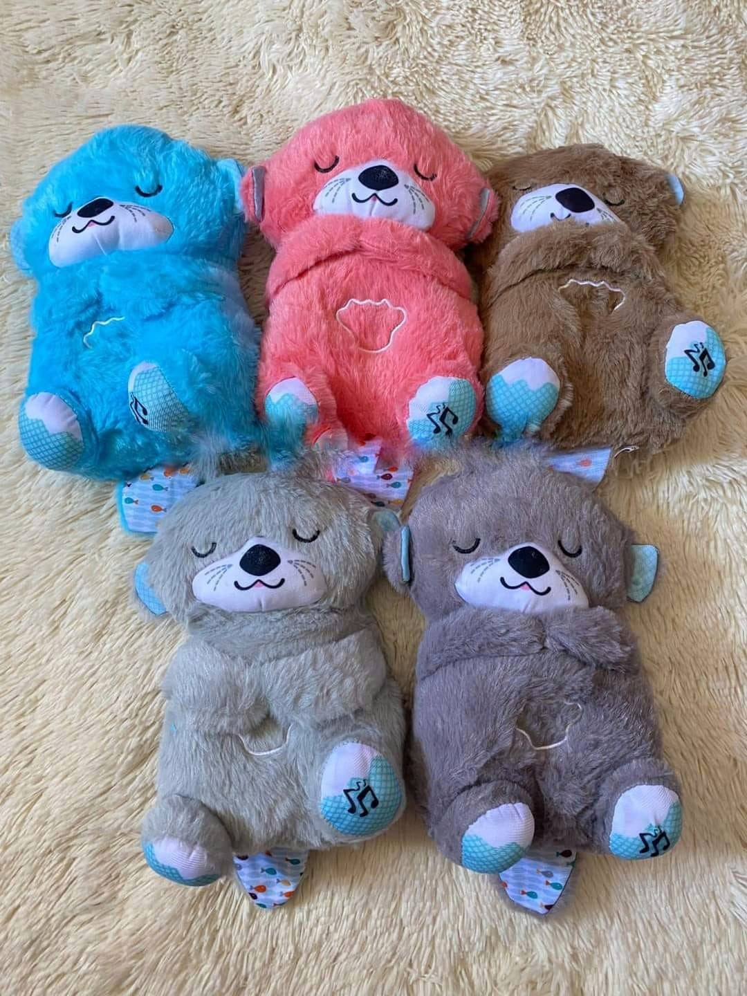 Peluches Nutria Relajante Respira Luz Música Para Apego Bebes