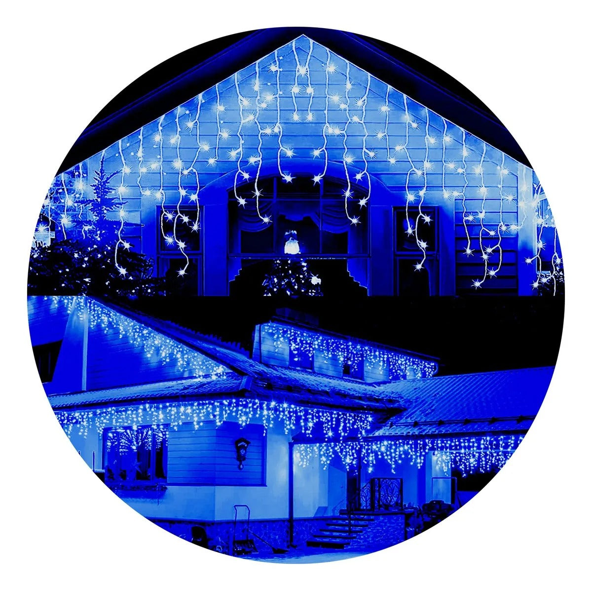 Luces Cascada Navideñas 100 Led Decoración Full Colores