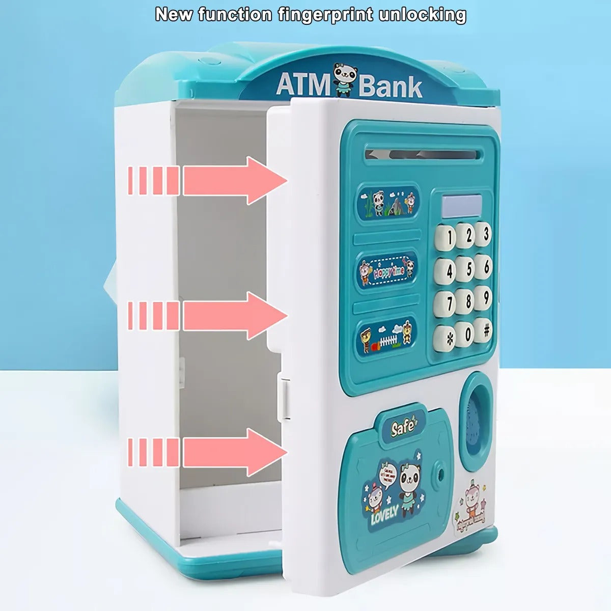 Alcancía Electrónica Niños Juguete Music Saving Box Atm Bank