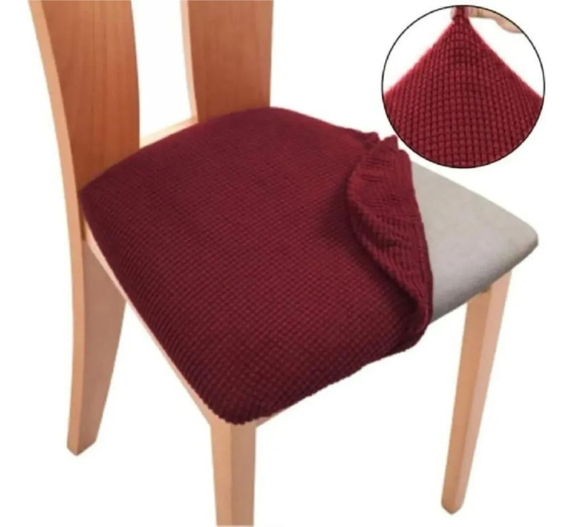 Pack 6 Fundas De Asientos Cuadrille Para Sillas De Comedor