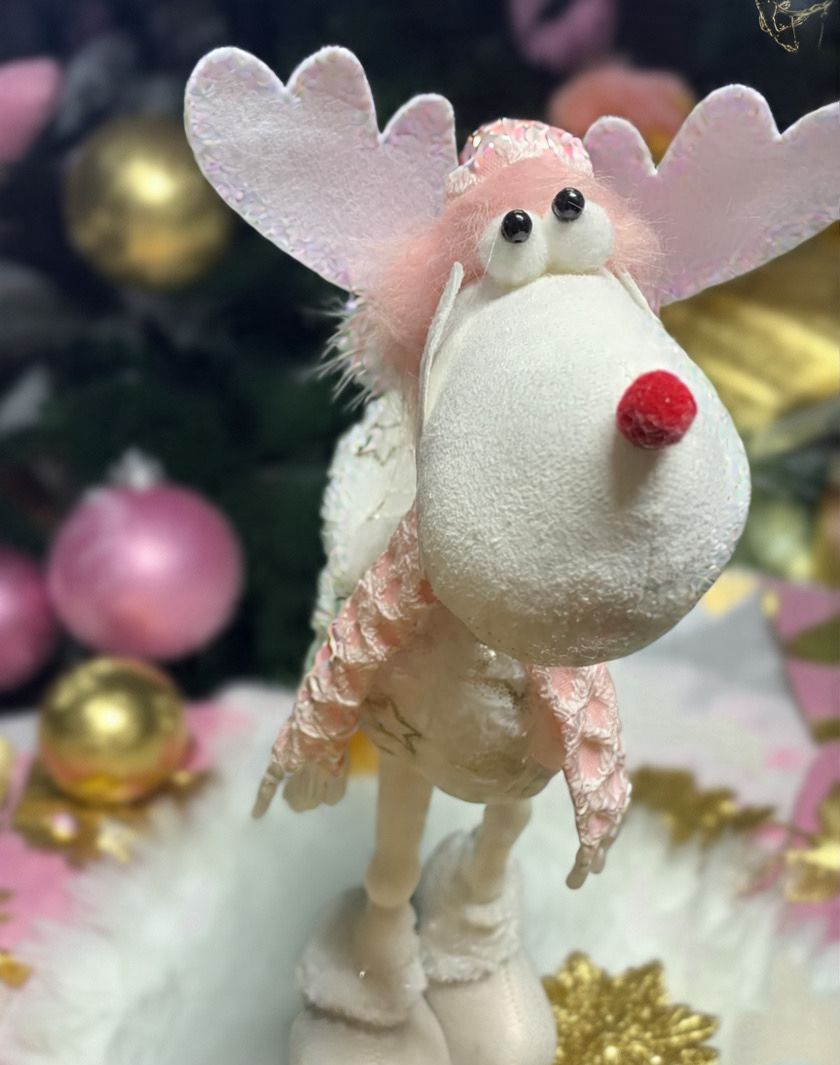 Adorno Navideño Reno Patas Largas 46cm