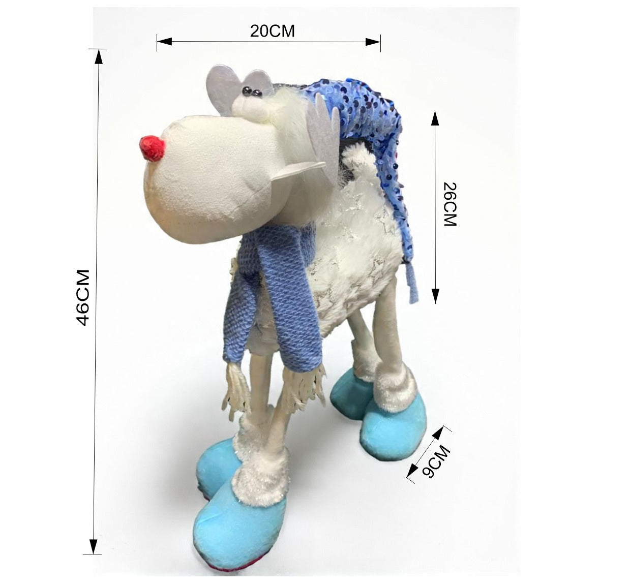 Adorno Navideño Reno Patas Largas 46cm
