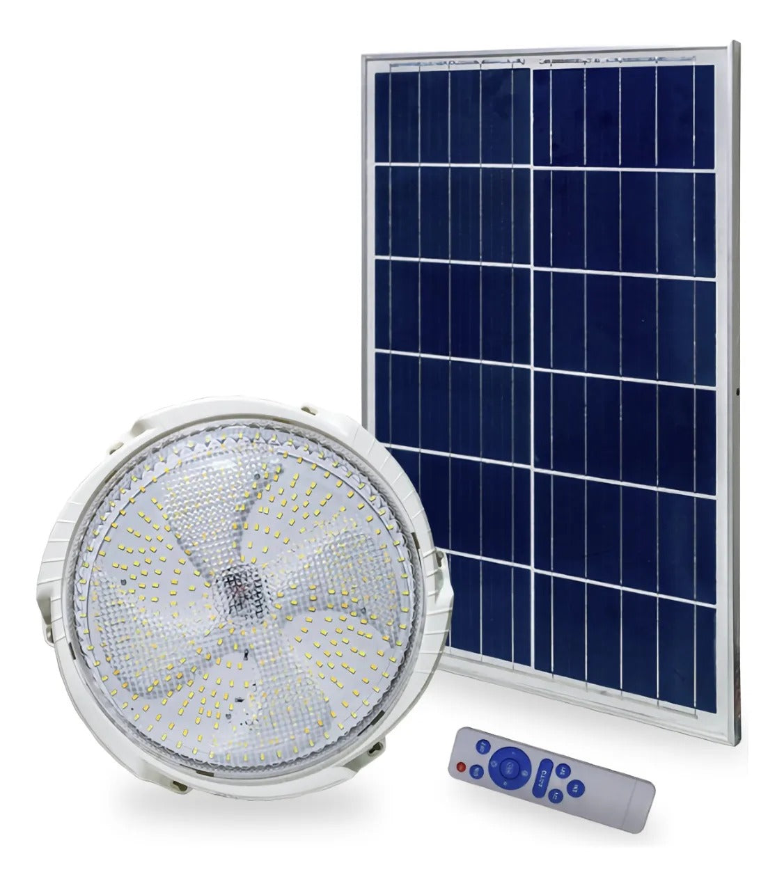 Foco Luz Calida Fria Neutra Panel Solar Control Remoto 300w