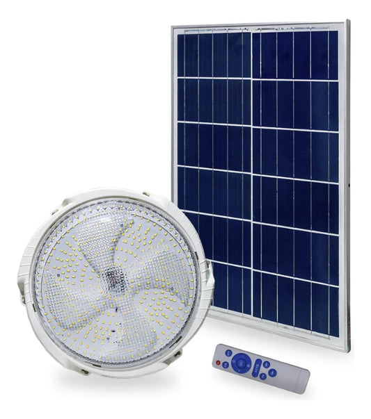 Foco Luz Calida Fria Neutra Panel Solar Control Remoto 100w