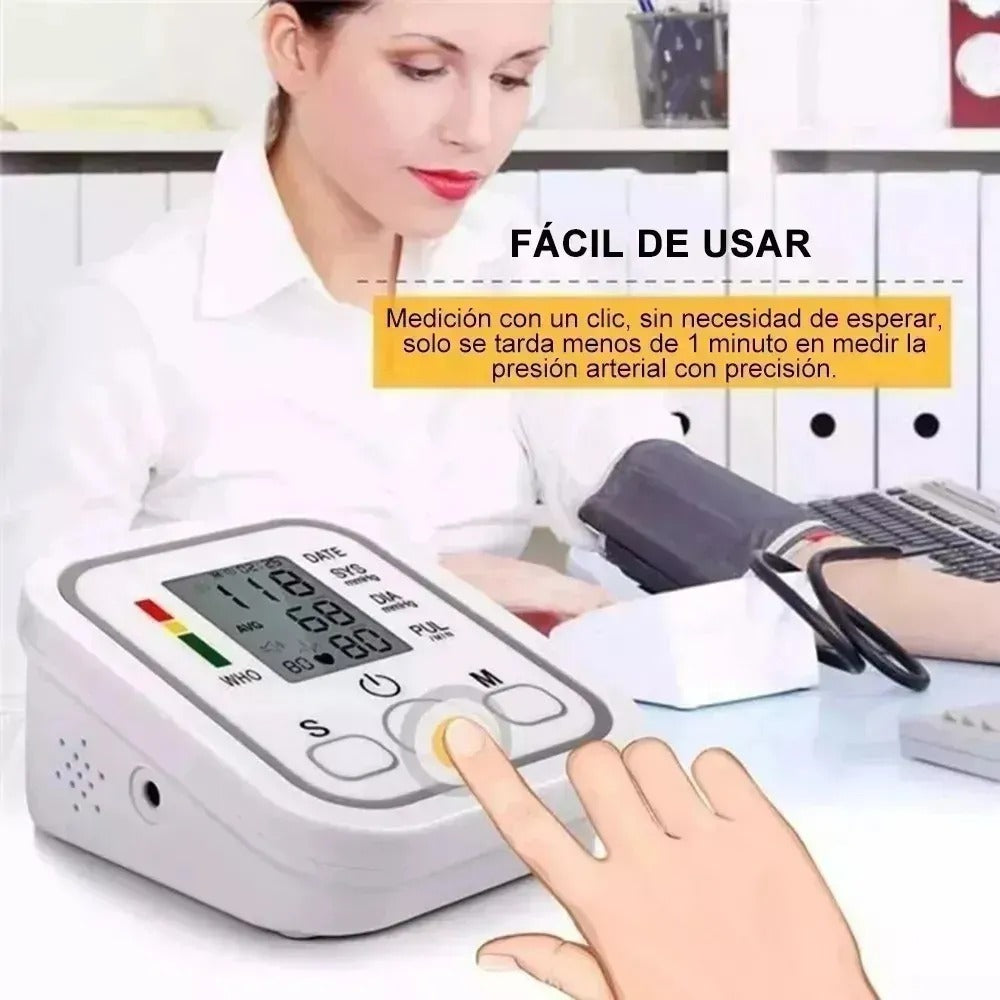 Tensiómetro Monitor Presión Arterial Para Brazo Blanco
