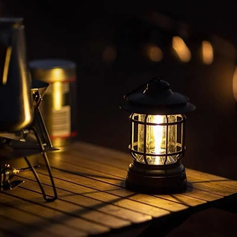 Lampara Led Camping Vintage Retro Recargable USB