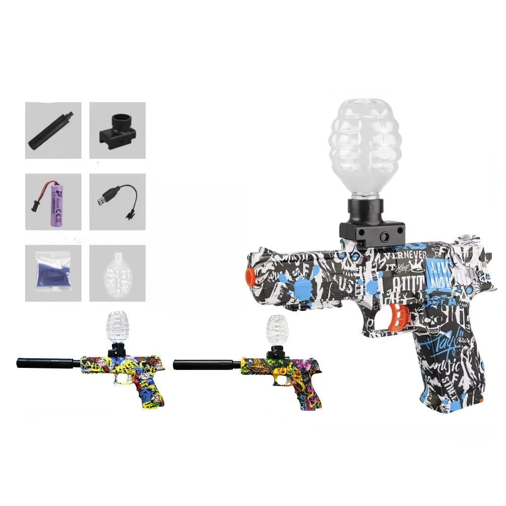 Pistola Automática de Hidrogel Glock Recargable con Batería y Accesorios C8204