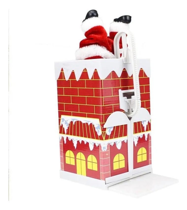 Viejito Pascuero Escala Chimeneas Navidad De Decoración Viejito Pascuero