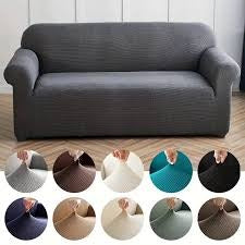 Funda Cubre Sofá Protectora Premium Cuadrille 4 Cuerpo Variedad de Colores