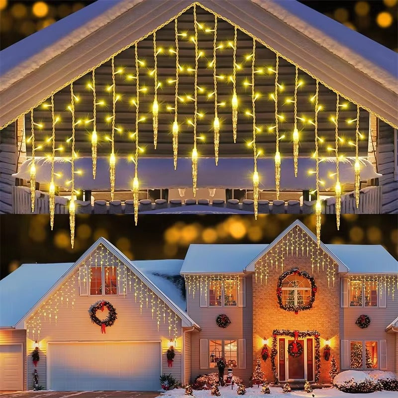Luces navideñas Cascada Solar 3M En Forma De Hielo