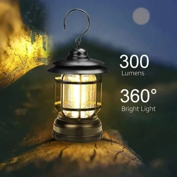 Lampara Led Camping Vintage Retro Recargable USB
