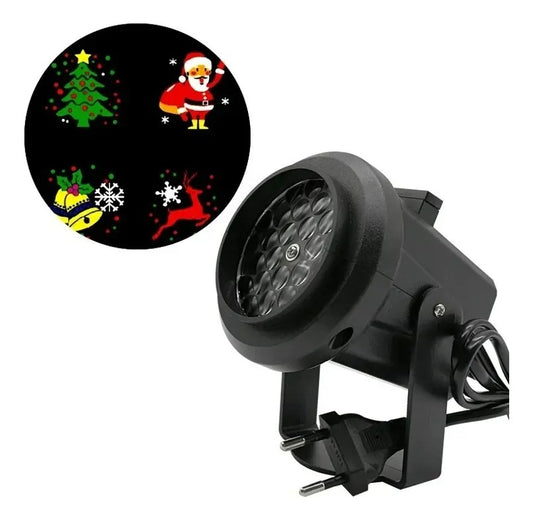 Proyector Luces Led Navidad Multicolor Exterior Interior Multicolores