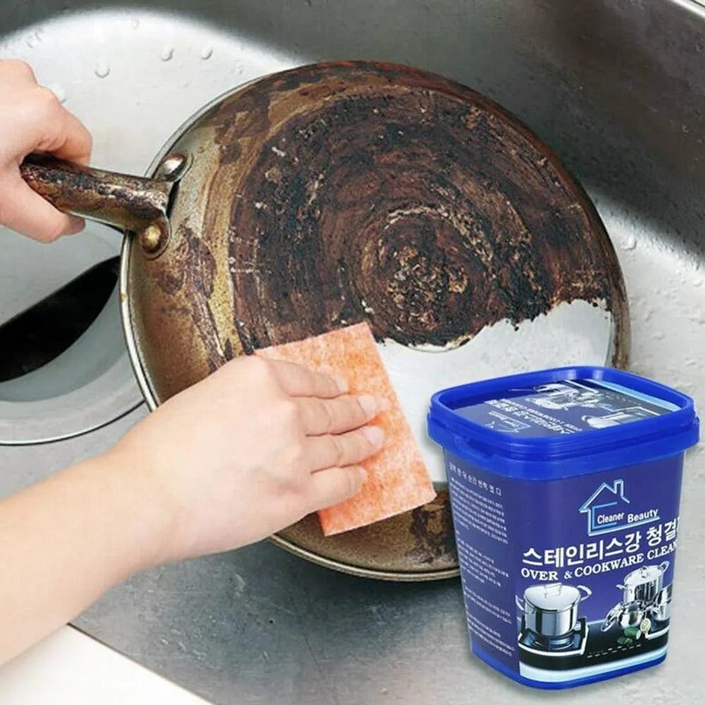 Limpia Ollas De 500gr Potente Pasta Limpiadora Acero Cocina