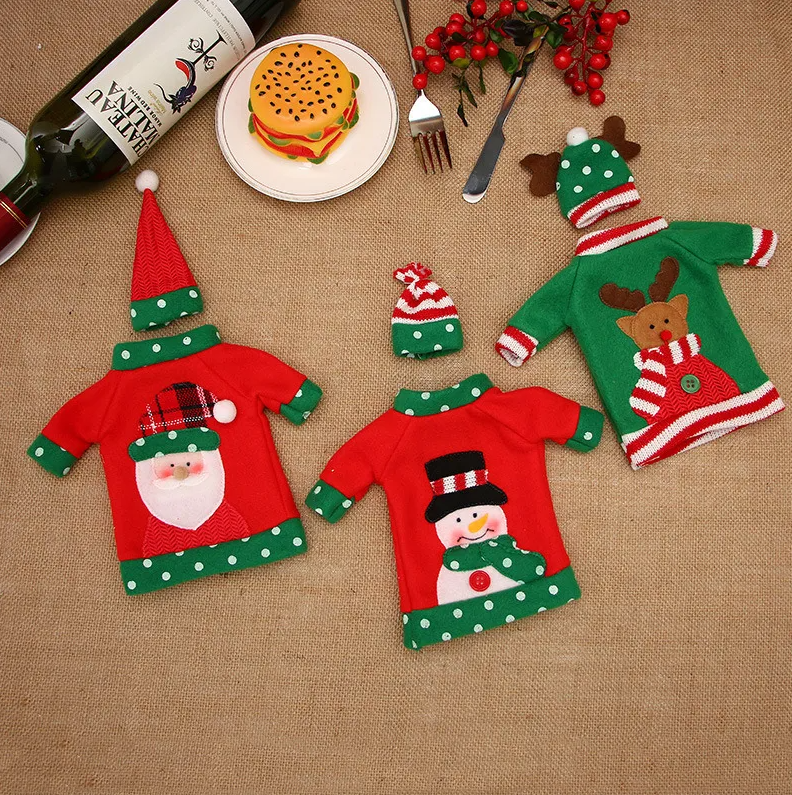 x1 Funda De Suéter De Navidad Para Botella De Vino 232005