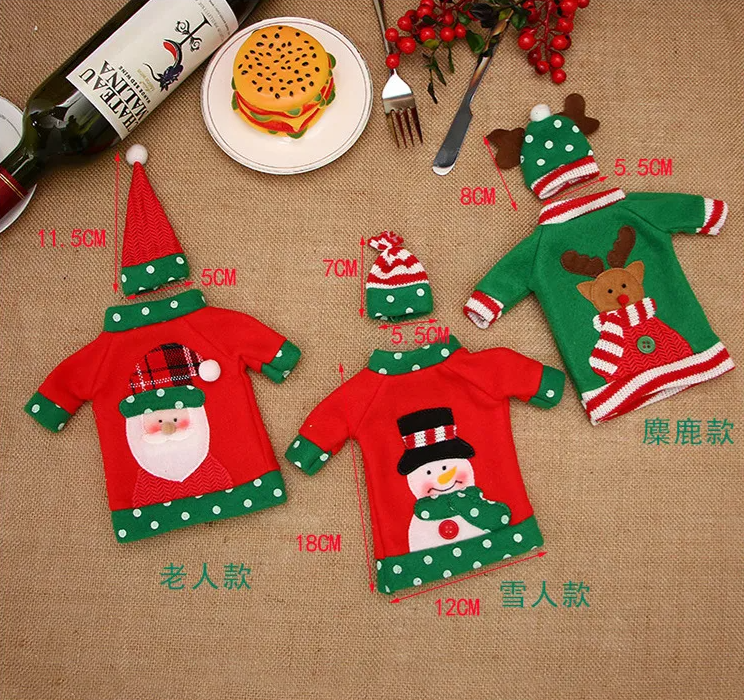 x1 Funda De Suéter De Navidad Para Botella De Vino 232005