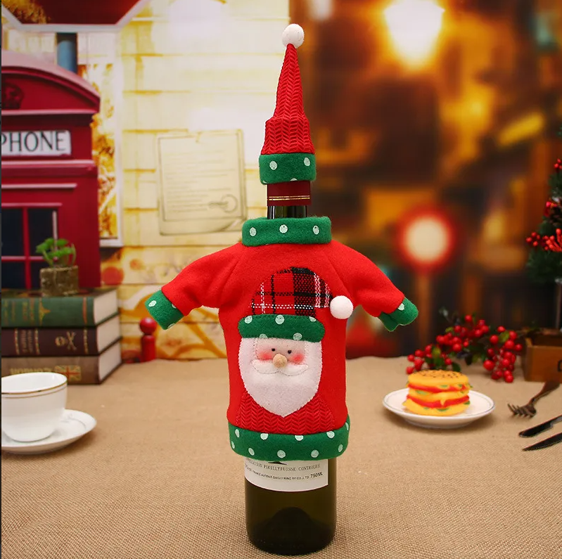 x1 Funda De Suéter De Navidad Para Botella De Vino 232005