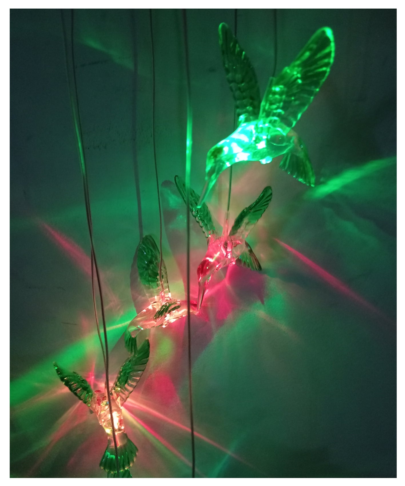 Carillón De Viento Luz Led Solar Colgante Variedad Diseños