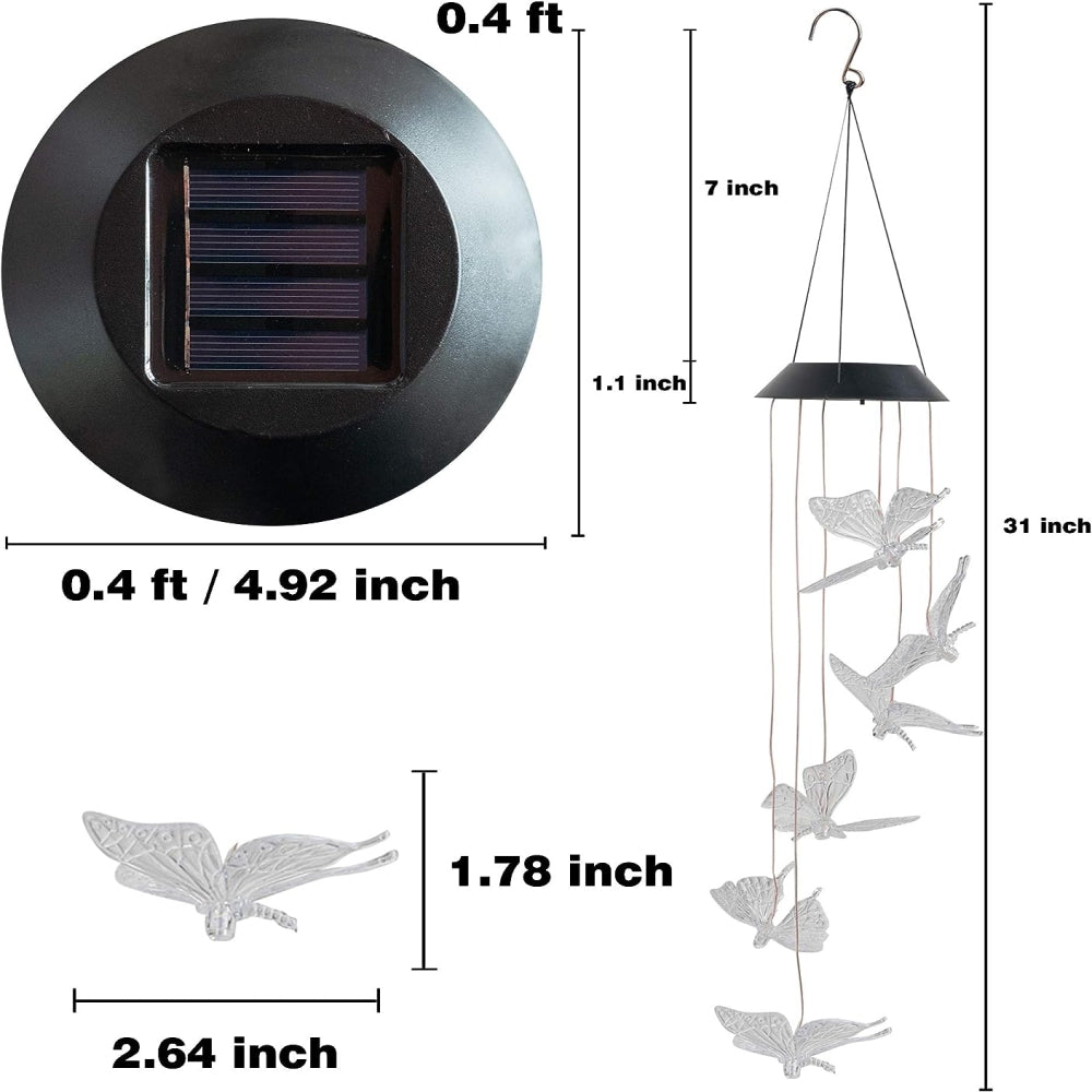 Mariposa Luz Led Solar Colgante Variedad Diseños (Copia)
