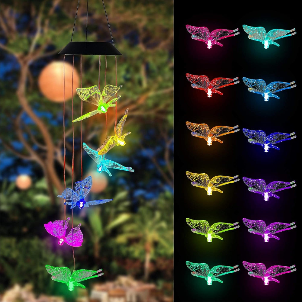 Mariposa Luz Led Solar Colgante Variedad Diseños (Copia)