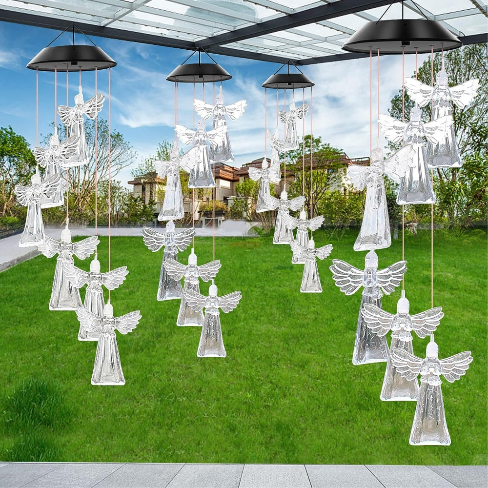 Angel De Viento Luz Led Solar Colgante Variedad Diseños
