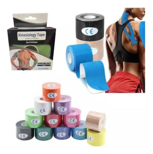 Cinta Venda Tape Kinesiológico Adhesivo 5cmx5m Neuromuscular