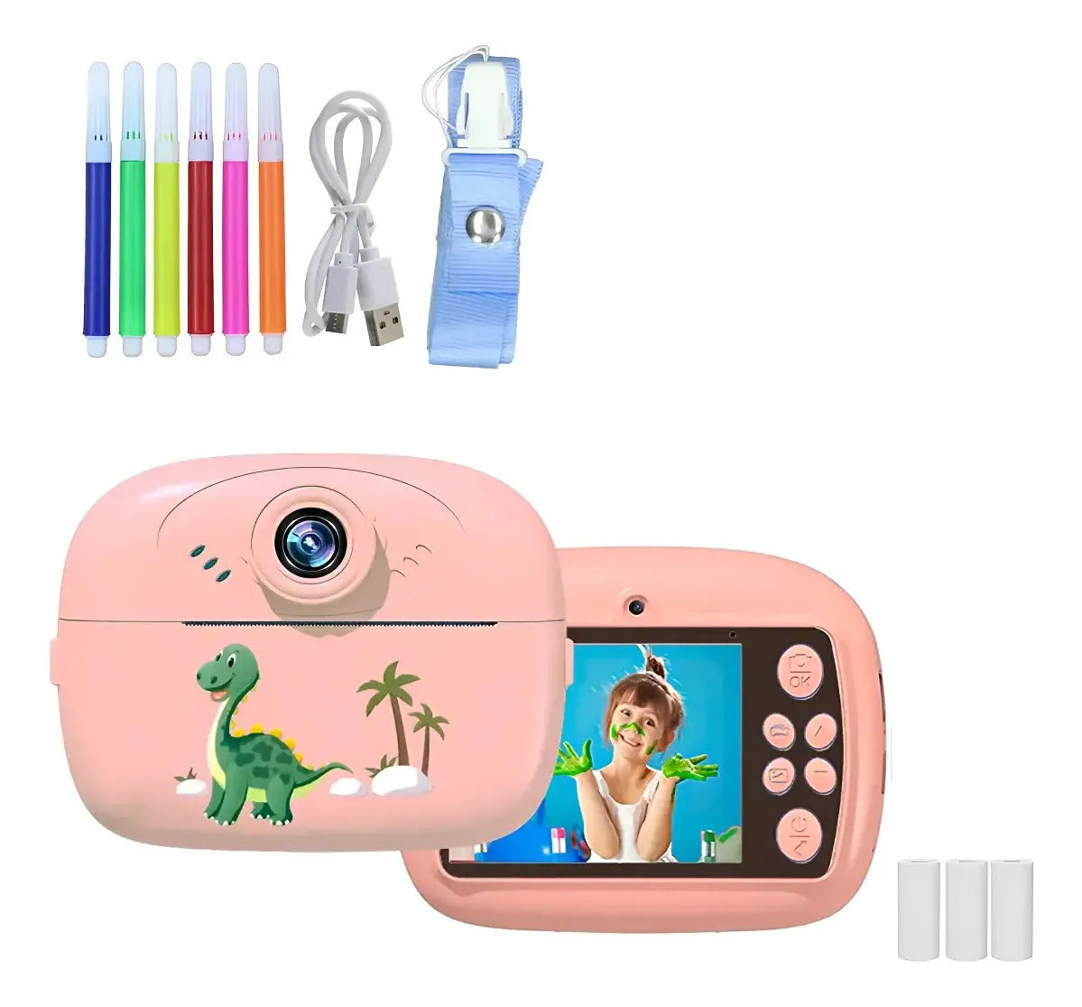Mini Cámara Fotográfica De Niños Con Impresión Instantánea