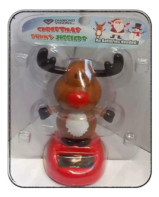 Juguete Bailarín Solar Figura Reno Pascuero Decorativa Móvil