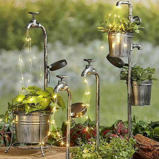 Lámpara Solar LED Grifo Decorativa – Luz Cálida para Jardín y Patio
