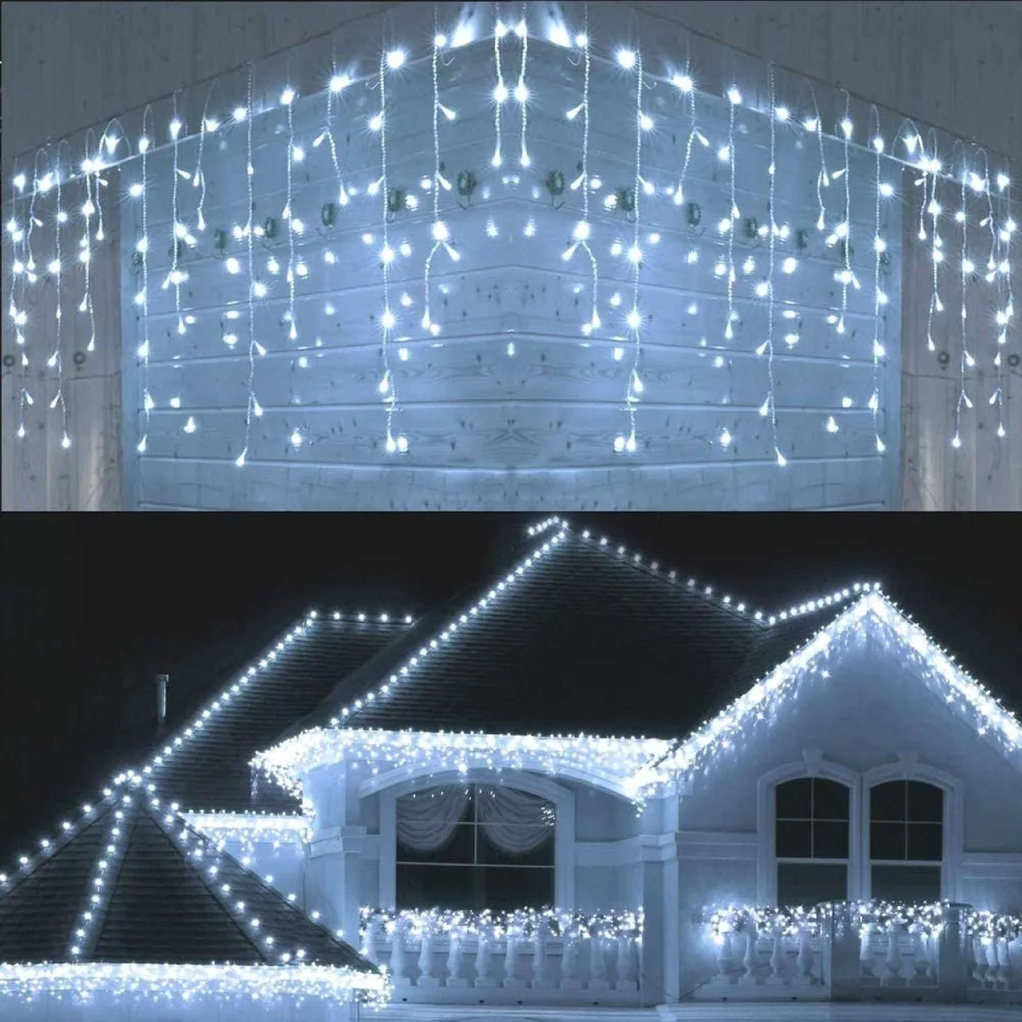 Luces Cascada Navideñas 400 Led Decoración Full Colores
