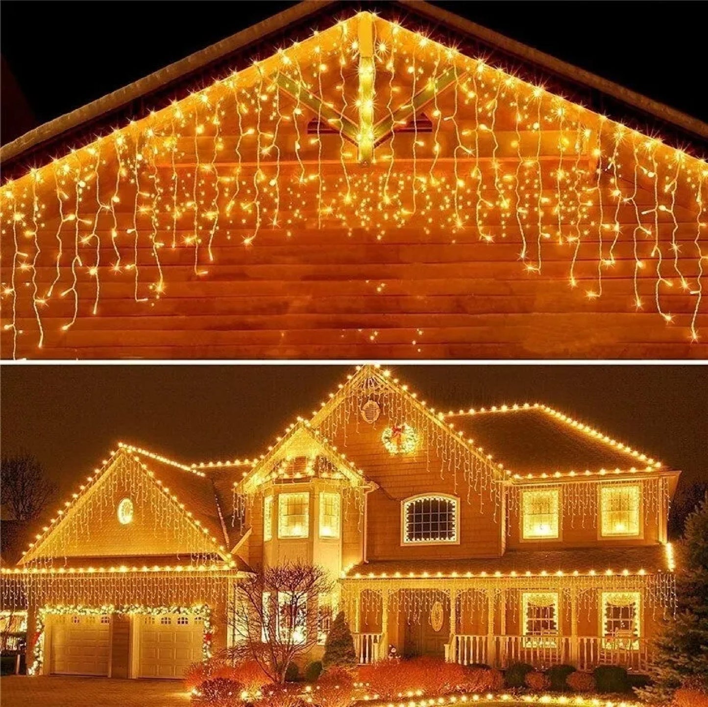 Luces Cascada Navideñas 400 Led Decoración Full Colores