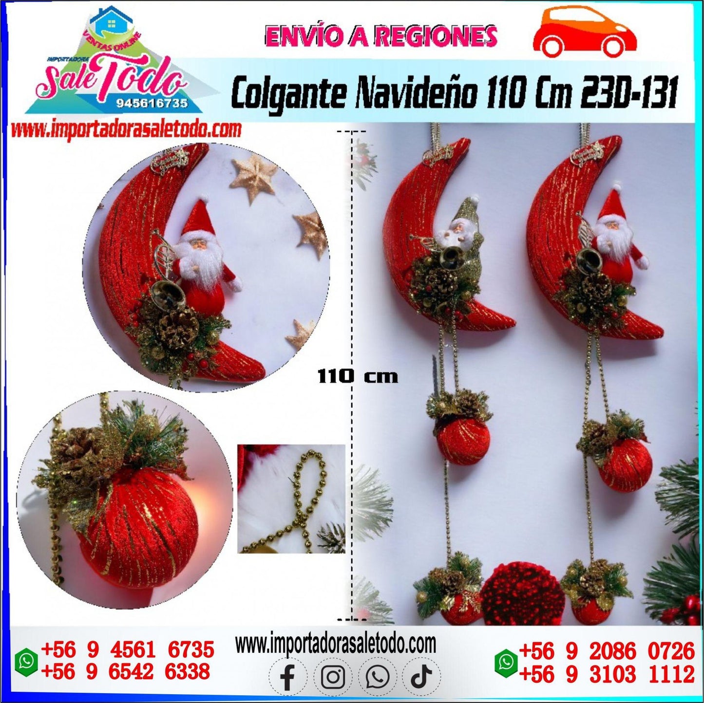 Colgante Navideño 110 Cm 23D-131