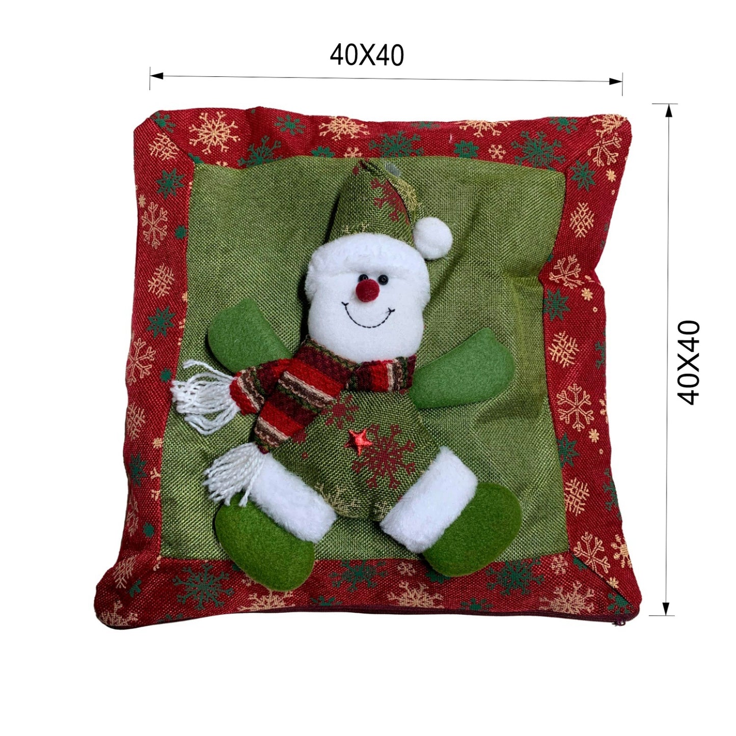 Funda Para Cojin Diseño Navideño Relieve 3d Funda Navideña
