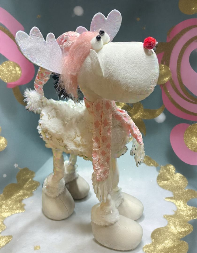 Adorno Navideño Reno Patas Largas 46cm