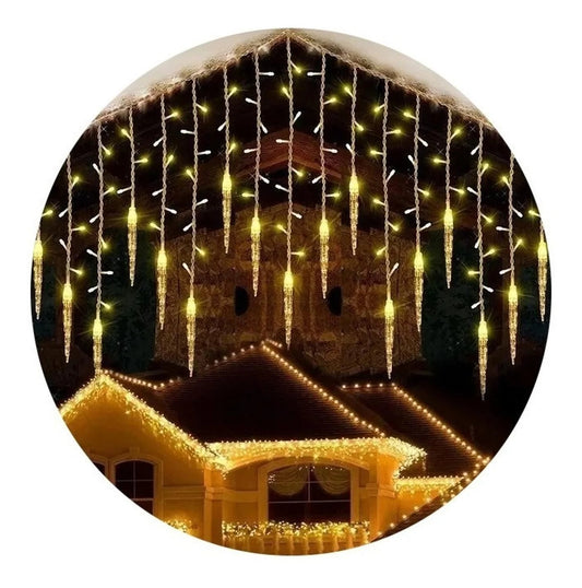 Luces navideñas Cascada Solar 3M En Forma De Hielo