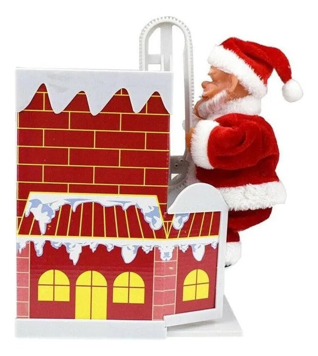 Viejito Pascuero Escala Chimeneas Navidad De Decoración Viejito Pascuero