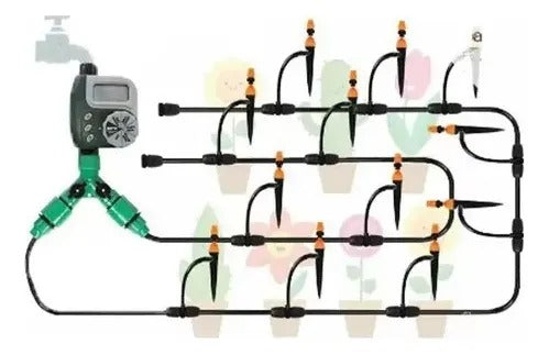 Temporizador De Agua Automático Para Riego Verde Musgo