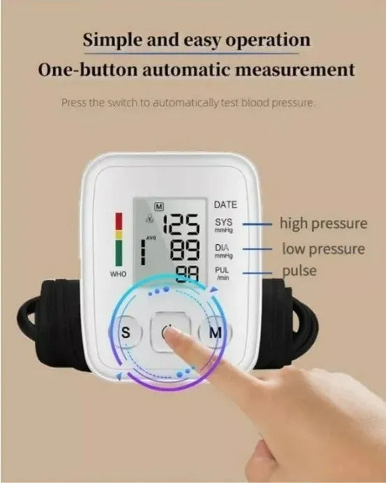 Tensiómetro Monitor Presión Arterial Para Brazo Blanco