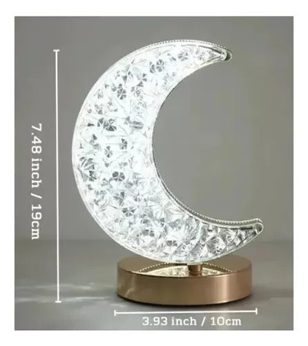 Lámparas Escritorio Led Luz Noche Corazon,  Luna y Estrella Lámparas Decorativa Oro Rosa
