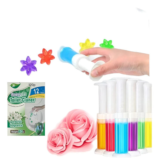 Desodorizante Gel Para Inodoro Con Forma De Flor Fragancias