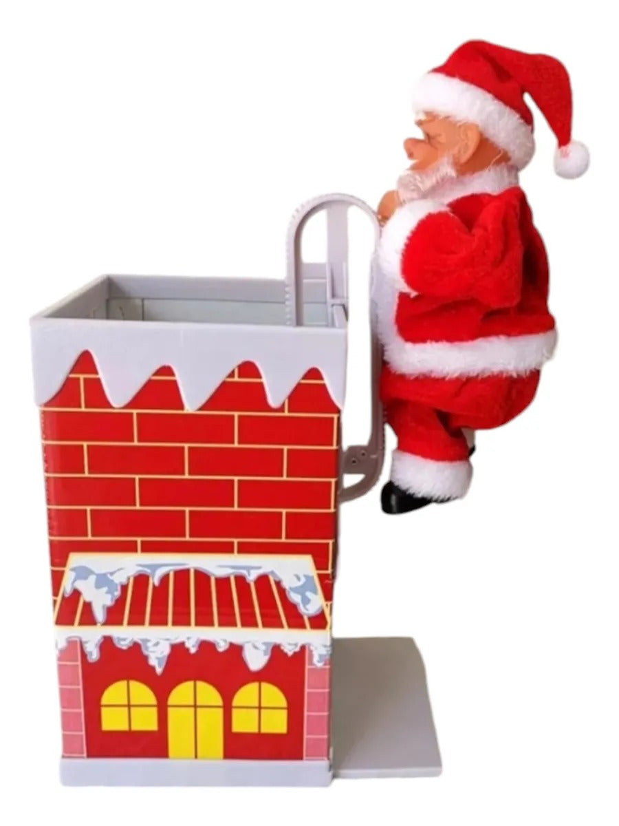 Viejito Pascuero Escala Chimeneas Navidad De Decoración Viejito Pascuero