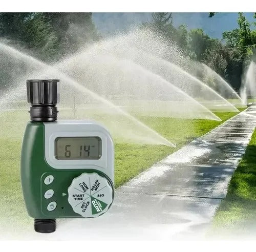 Temporizador De Agua Automático Para Riego Verde Musgo